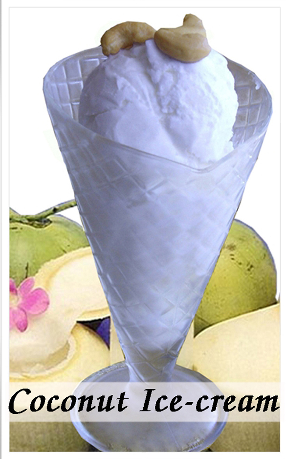 Coconut Ice-Cream (2 scoops) - Click Image to Close